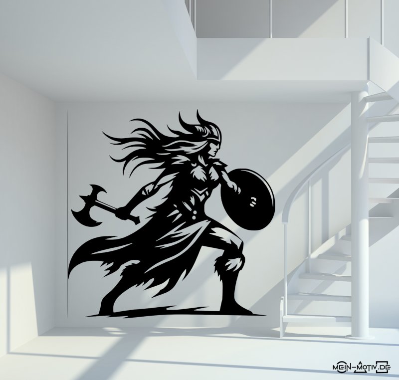 46381 Wikinger-Frau 2 Wandtattoo